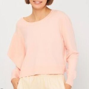 Zara Light Pink Crew Neck Sweater